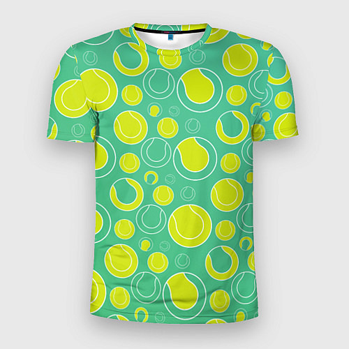 Мужская спорт-футболка Теннисные мячики / 3D-принт – фото 1