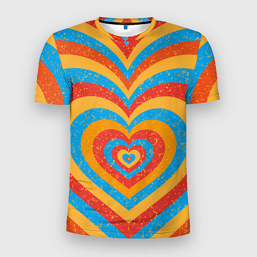 Мужская спорт-футболка Sunny heart / 3D-принт – фото 1