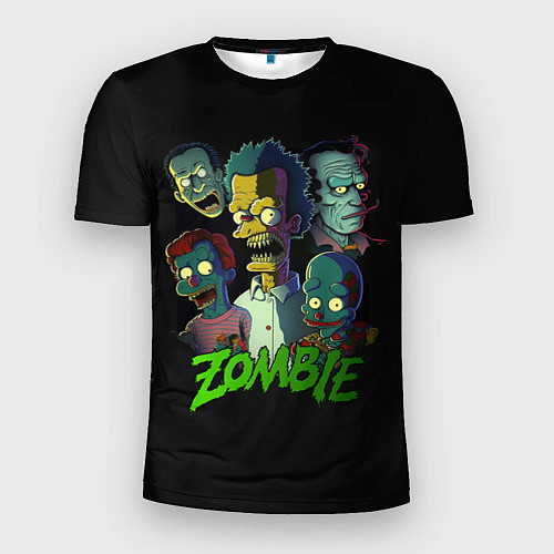 Мужская спорт-футболка Zombie Simpsons / 3D-принт – фото 1