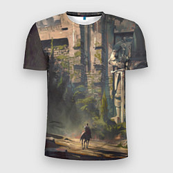 Мужская спорт-футболка Древняя цивилизация и путешественник