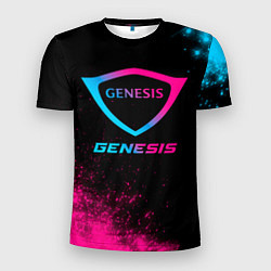 Футболка спортивная мужская Genesis - neon gradient, цвет: 3D-принт