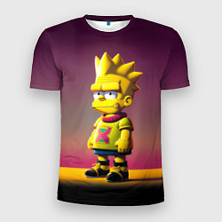Мужская спорт-футболка Барт Симпсон - нейросеть