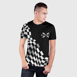 Футболка спортивная мужская Exeed racing flag, цвет: 3D-принт — фото 2