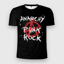 Мужская спорт-футболка Анархия - панк рок