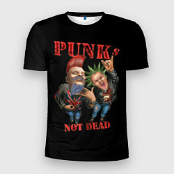 Мужская спорт-футболка Punks Not Dead - панки хой