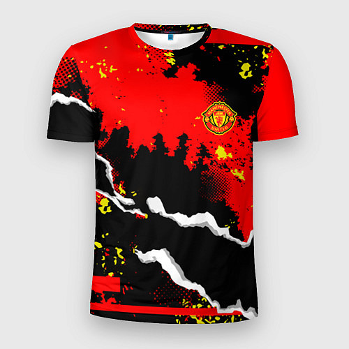 Мужская спорт-футболка ФК Манчестер Юнайтед команда / 3D-принт – фото 1