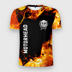 Футболка спортивная мужская Motorhead и пылающий огонь, цвет: 3D-принт