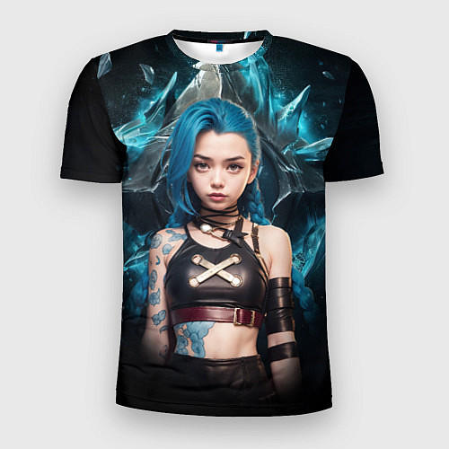 Мужская спорт-футболка Jinx arcane league of legends / 3D-принт – фото 1