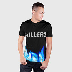 Футболка спортивная мужская The Killers blue fire, цвет: 3D-принт — фото 2