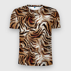Мужская спорт-футболка Меховая шкура тигра