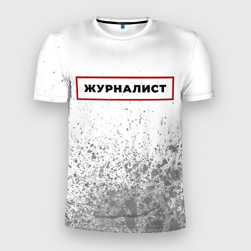 Мужская спорт-футболка Журналист в рамке красного цвета / 3D-принт – фото 1