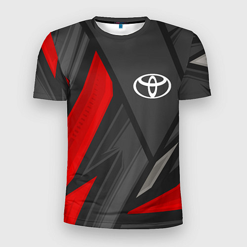 Мужская спорт-футболка Toyota sports racing / 3D-принт – фото 1