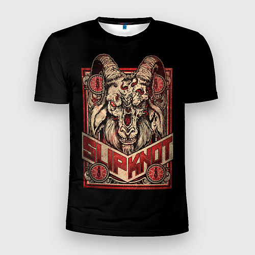 Мужская спорт-футболка Slipknot - Бафомет / 3D-принт – фото 1