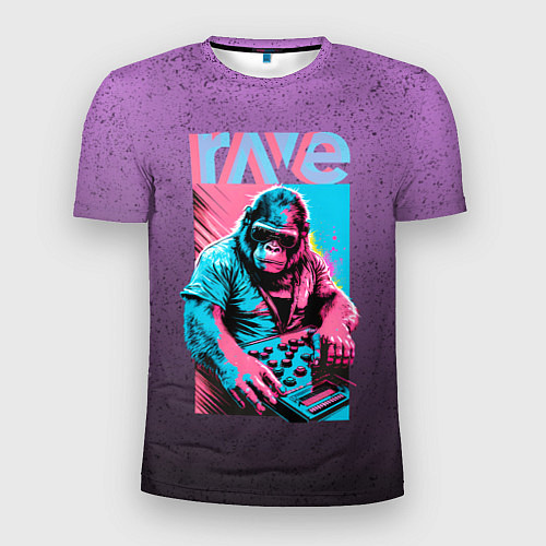 Мужская спорт-футболка DJ Gorilla / 3D-принт – фото 1