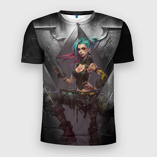 Мужская спорт-футболка Jinx art Arcane League of Legends / 3D-принт – фото 1