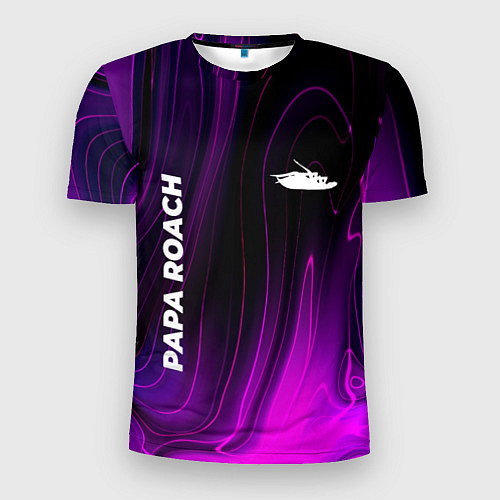 Мужская спорт-футболка Papa Roach violet plasma / 3D-принт – фото 1