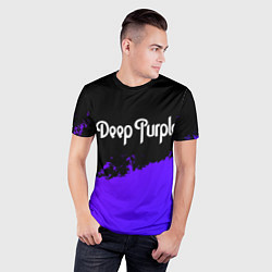 Футболка спортивная мужская Deep Purple purple grunge, цвет: 3D-принт — фото 2