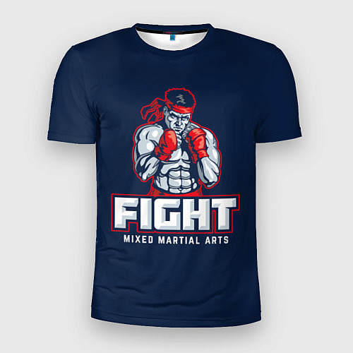 Мужская спорт-футболка Fight ММА / 3D-принт – фото 1