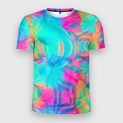 Мужская спорт-футболка Кислотный тай-дай: паттерн