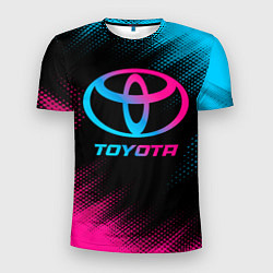 Мужская спорт-футболка Toyota - neon gradient