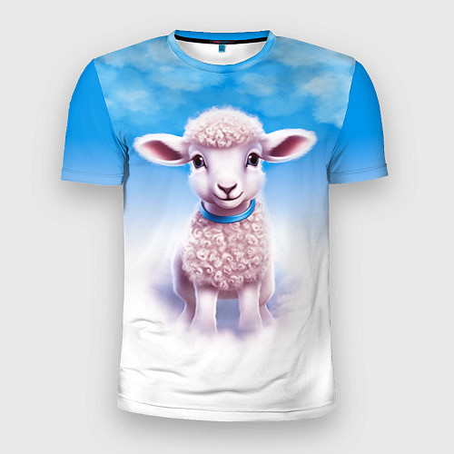Мужская спорт-футболка Ягнёнок / 3D-принт – фото 1
