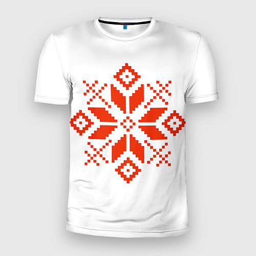Мужская спорт-футболка Удмуртский узор / 3D-принт – фото 1