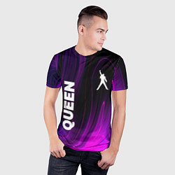 Футболка спортивная мужская Queen violet plasma, цвет: 3D-принт — фото 2