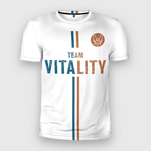Мужская спорт-футболка Форма Team Vitality white / 3D-принт – фото 1