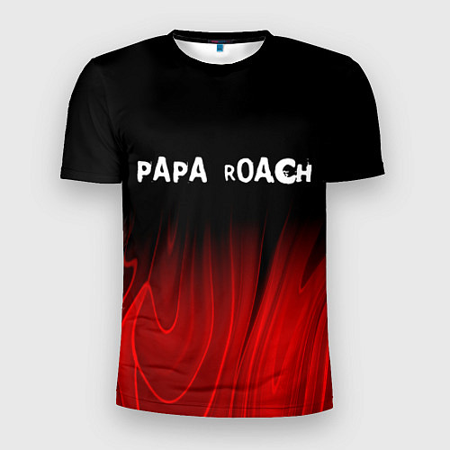 Мужская спорт-футболка Papa Roach red plasma / 3D-принт – фото 1