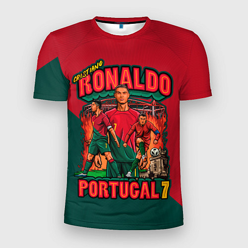 Мужская спорт-футболка Криштиану Роналду сборная Португалии 7 / 3D-принт – фото 1