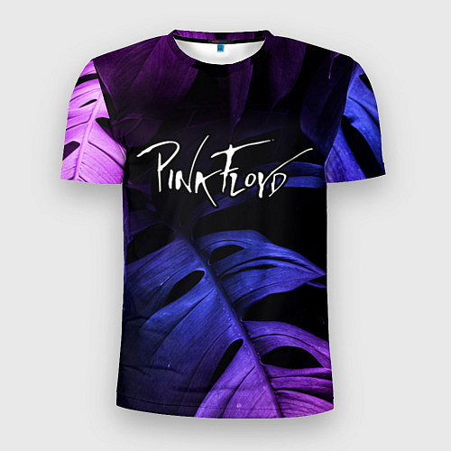 Мужская спорт-футболка Pink Floyd neon monstera / 3D-принт – фото 1