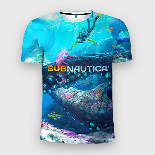 Мужская спорт-футболка Подводный мир сабнавтики / 3D-принт – фото 1