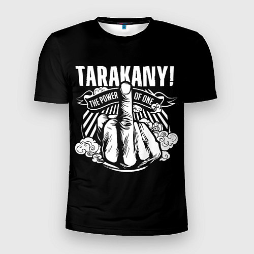 Мужская спорт-футболка Тараканы fuck off / 3D-принт – фото 1