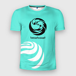 Футболка спортивная мужская Форма Beastcoast mint, цвет: 3D-принт