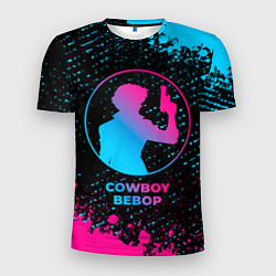 Мужская спорт-футболка Cowboy Bebop - neon gradient