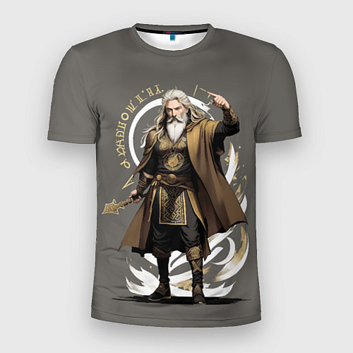 Мужская спорт-футболка Бог Odin - мифы древних славян / 3D-принт – фото 1