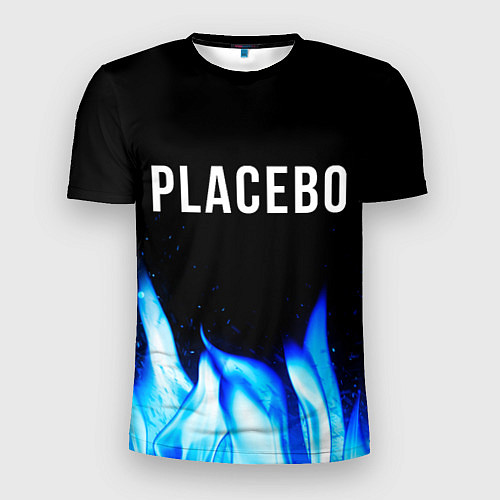 Мужская спорт-футболка Placebo blue fire / 3D-принт – фото 1