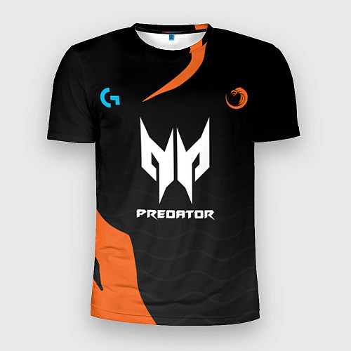Мужская спорт-футболка Форма TNC Prredator Orange / 3D-принт – фото 1