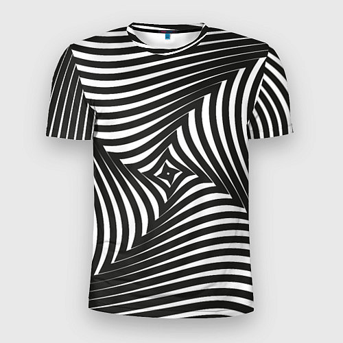 Мужская спорт-футболка Оптическая иллюзия водоворот / 3D-принт – фото 1