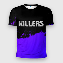 Мужская спорт-футболка The Killers purple grunge