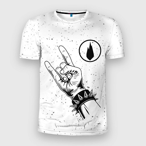 Мужская спорт-футболка Thousand Foot Krutch и рок символ / 3D-принт – фото 1