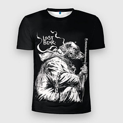 Мужская спорт-футболка Последний медведь самурай