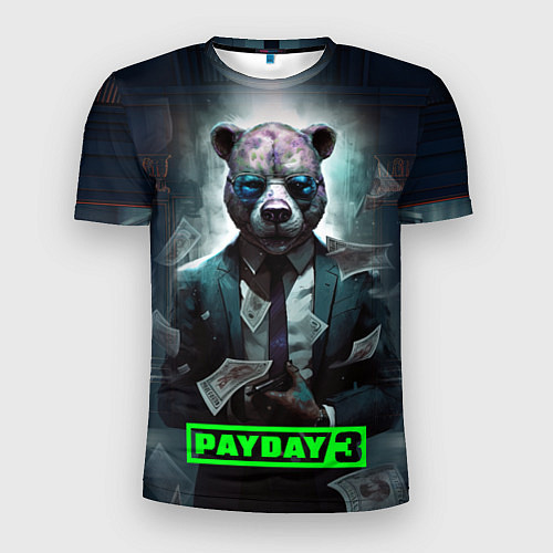 Мужская спорт-футболка Payday 3 bear / 3D-принт – фото 1