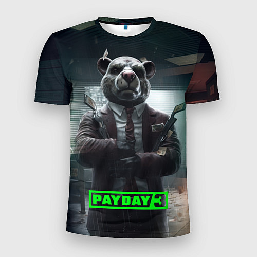 Мужская спорт-футболка Payday 3 dog / 3D-принт – фото 1