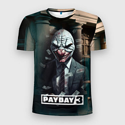 Мужская спорт-футболка Payday 3 mask
