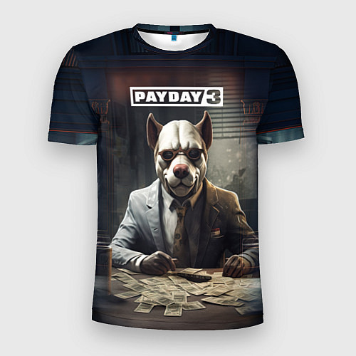 Мужская спорт-футболка Bulldog payday 3 / 3D-принт – фото 1