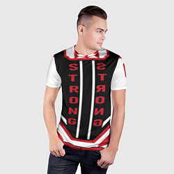 Футболка спортивная мужская Сильный, цвет: 3D-принт — фото 2