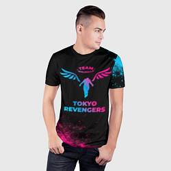 Футболка спортивная мужская Tokyo Revengers - neon gradient, цвет: 3D-принт — фото 2