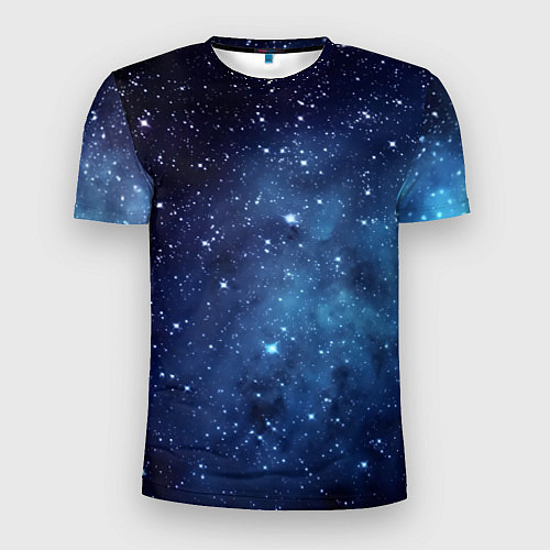 Мужская спорт-футболка Звездное небо - нейросеть / 3D-принт – фото 1