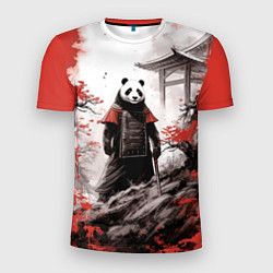 Мужская спорт-футболка Panda samurai